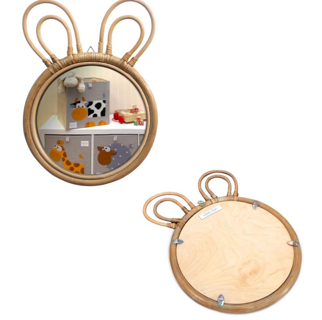 Bunny Rattan Mirror