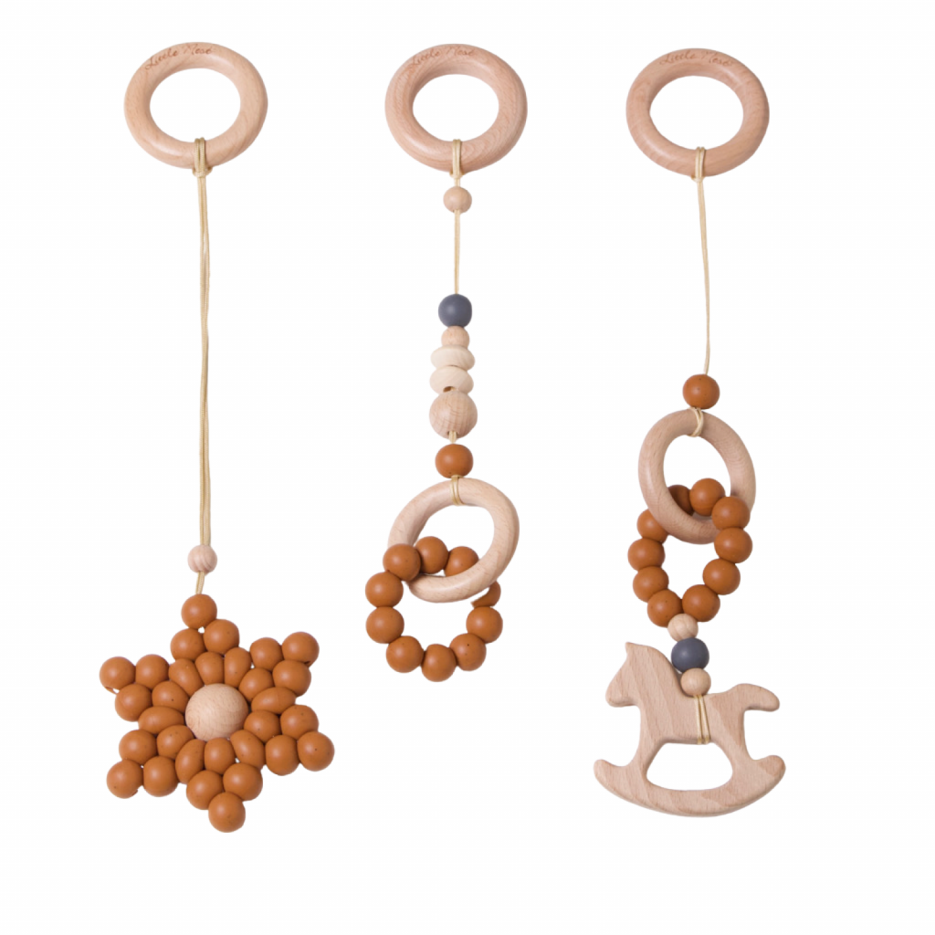 Brown Silicone Hanging Toys