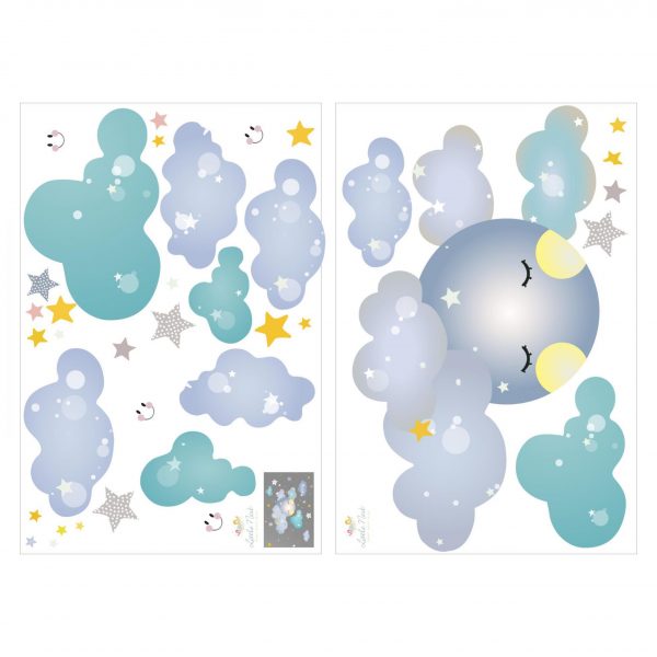 Moon Clouds Wall Sticker