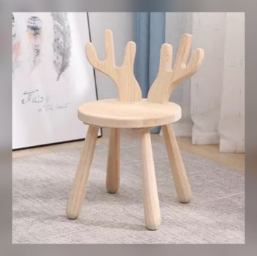 Wooden Chair - Deer