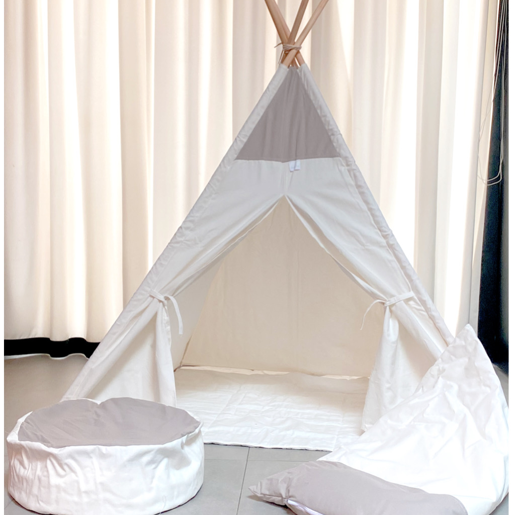 Grey With White Teepee Set