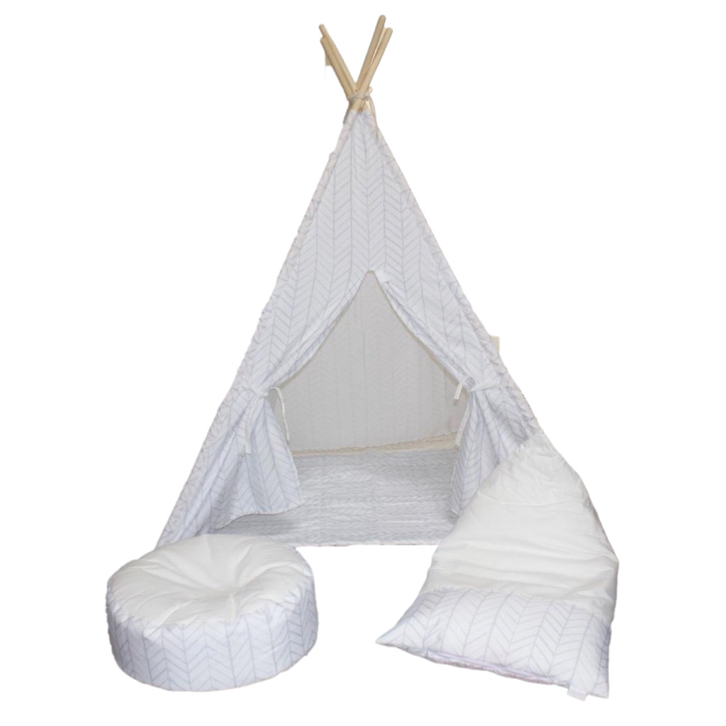 Grey strip Teepee Set