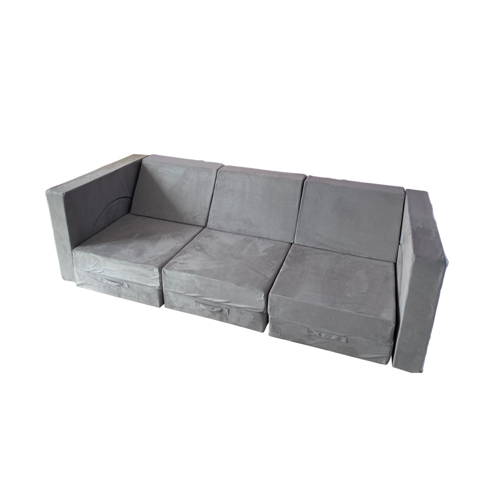 Indoor Kids Soft Play Sofa Grey