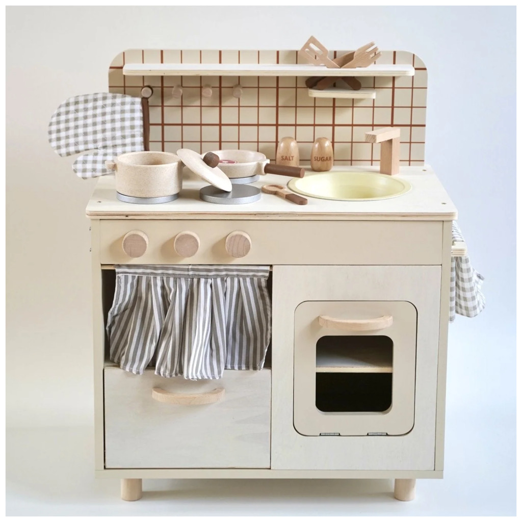 Wooden Nordic Style Kitchen Playset