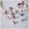 Kids Wooden Pretend Play Cakes Afternoon Tea Set