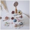 Kids Wooden Pretend Play Cakes Afternoon Tea Set