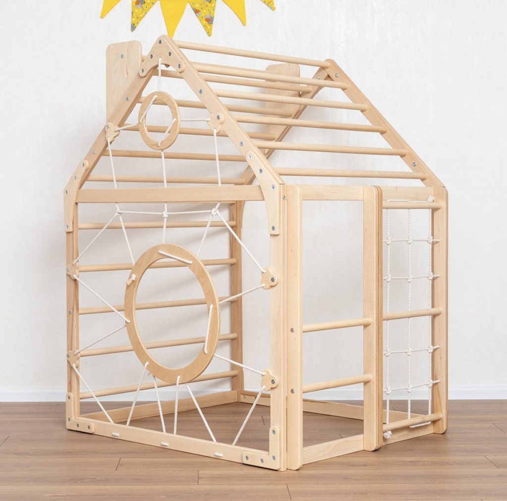 Wooden Climbing Playhouse